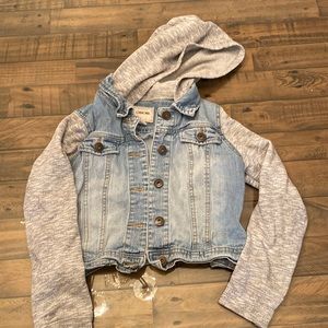 Girls jean sweater jacket
